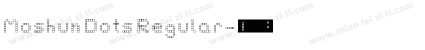 Moshun Dots Regular字体转换
